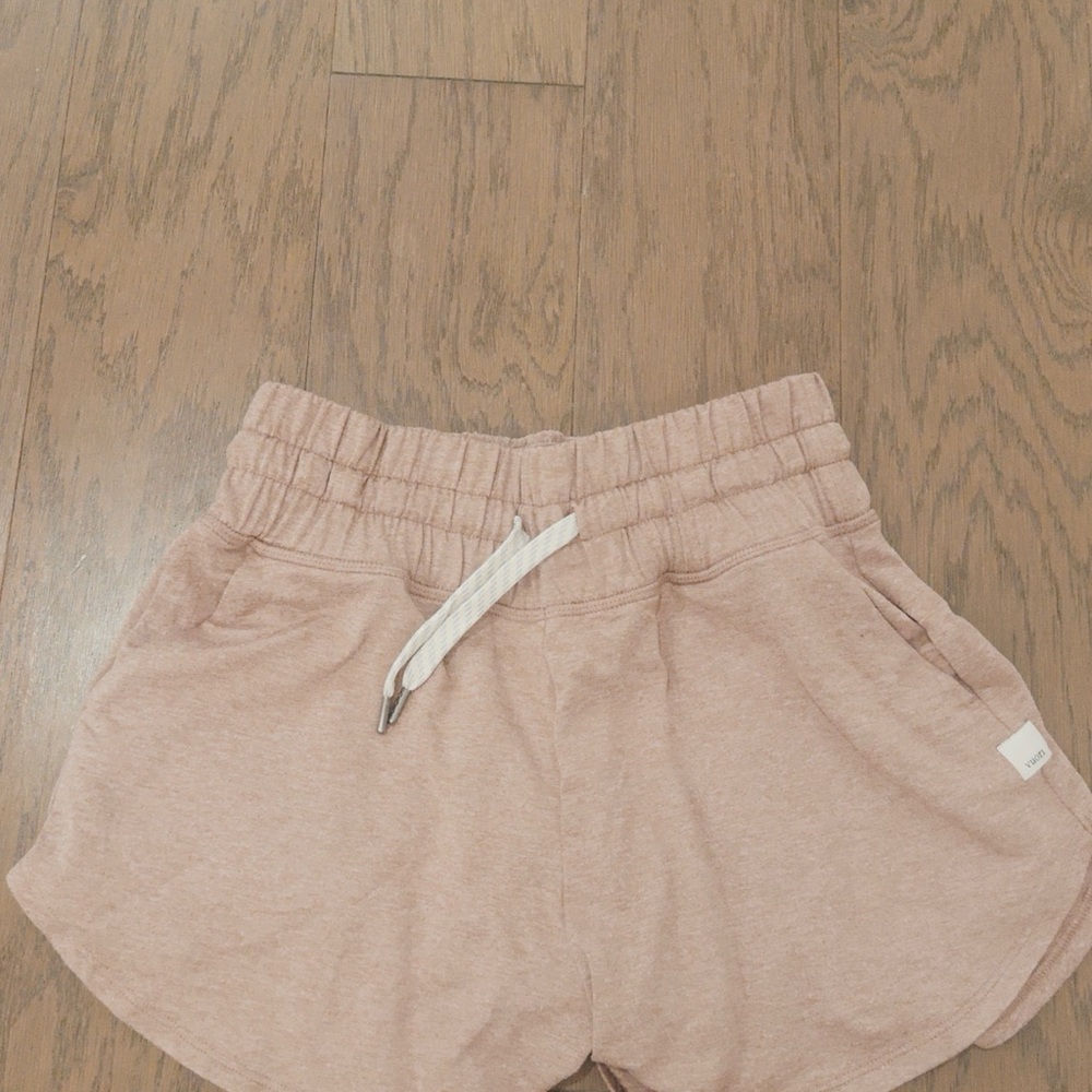 Vuori Women's Athletic Shorts in Tan